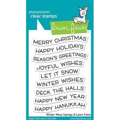 Lawn Fawn Clear Stamps - Winter Wavy Sayings